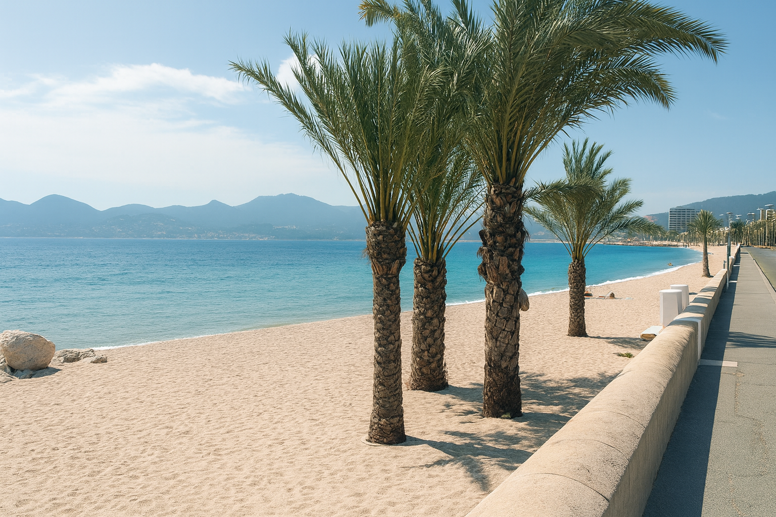 Plage du Midi Cannes - Équipements PMR et tiralos pour personnes à mobilité réduite
