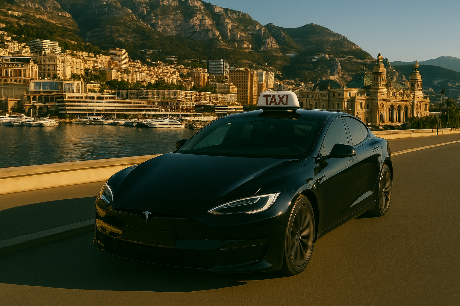 Service de taxi premium entre Cannes et Monaco